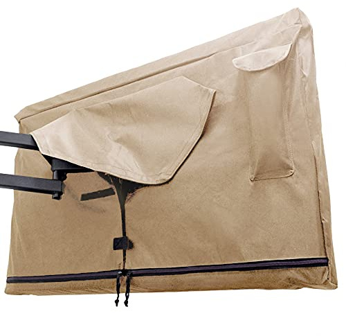 Outdoor TV Cover 40, 42, 43 inch - with Zipper, Weatherproof, Waterproof 360 Degrees Protection, Soft Non Scratch Interior - Beige