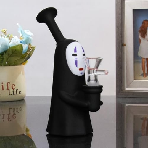 Mini Bong – Portable Bong with Glass Bowl – Small Silicone Bong – Water Bong & Water Pipe Smoking – Silicone Smoking Pipe Dab Rig for Herbs & Tobacco