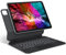 TECURS Funda con teclado para iPad Air de 11 pulgadas (M2 2024) / Air 6/5/4/ iPad Pro 11(4/3/2/1 Gen) con panel táctil, diseño flotante magnético, teclado inalámbrico portátil QWERTZ, negro