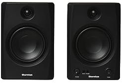 Thornton Pure 50 aktive Studiomonitore (Paar) – 60 W Klasse D, symmetrische/unsymmetrische Eingänge, Kopfhörerausgang, Akustik-Tuning und BT