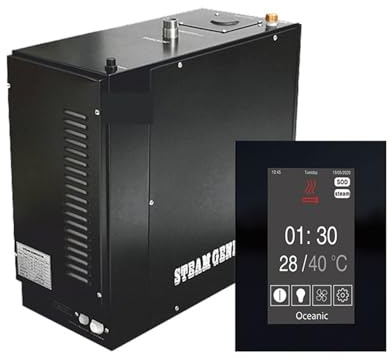 VCHICS GéNéRateur De Sauna Portatif pour Sauna, Générateur de Bain de Vapeur de Sauna 12kw, générateur de Vapeur mécanique for équipement de Sauna Chauffage Rapide Et Uniforme