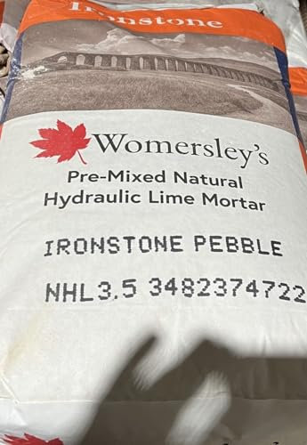 Womersleys Ironstone Heritage Lime Mortar Pebble Pre Mixed Natural Hydraulic Lime and Sand 25kg Bag