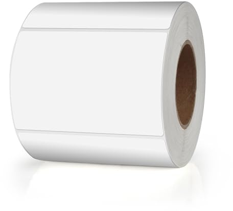 Meitaat Vit rektangulär klistermärken dekal 76 x 50 mm färgkodning självhäftande etiketter flyttbar rulle avtagbar 500 stycken