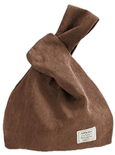 Anopo Kleine Cord Knotentasche für Damen Handgelenktasche | Knotentasche im Japanischen Stil, Mini und Tragbar Perfekt für Alltag, Urlaub und Reisen