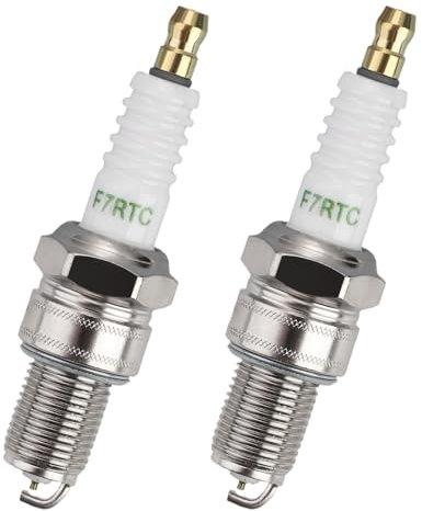 2PCS F7RTC Spark Plug Replacement, Car Spark Plug Compatible with NGK 5534 BPR7ES V-line-19 Champion 332 RN7YC Bosch 7992 WR5DC 4038 WR5DP AC Delco R41CXLS DEN SO W22EPR-U 3088 OEM for Car Motorcycles