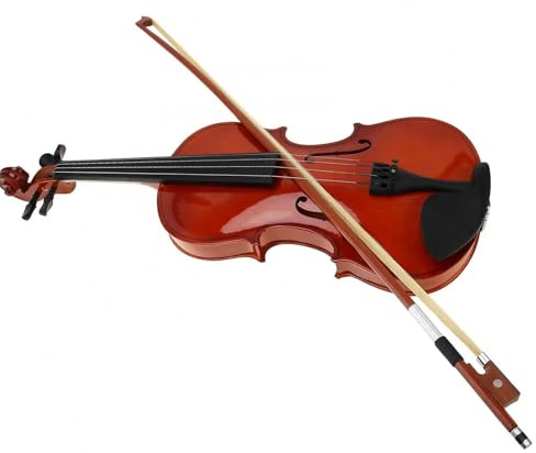 Erwachsenen geige Anfänger 4/4 3/4 1/2 Akustikvioline Geige Linde Mit Koffer Und Bogen Saiteninstrumente(3-4)