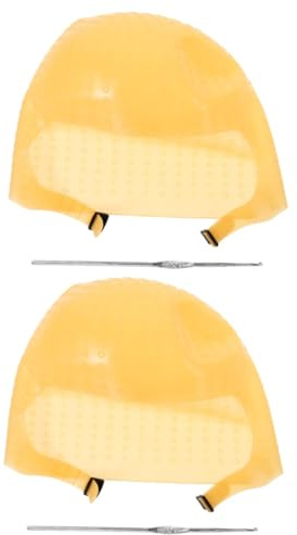 MERRYHAPY 2 Sets Haarfärbekappe Zum Hervorheben Von Strähnchen Salon-haarfärbewerkzeug Weicher Silikon-haarfärbehut Für Den Heimgebrauch
