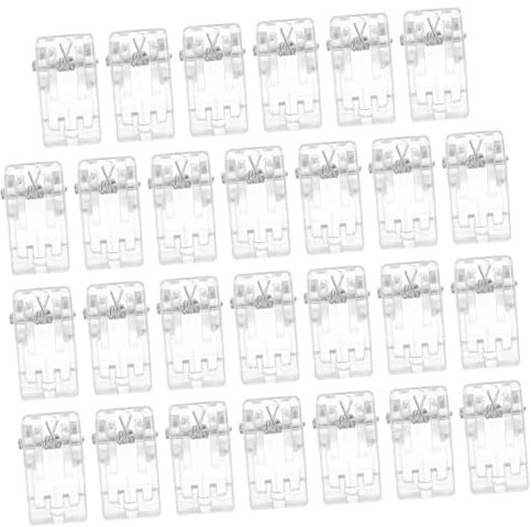 HAPINARY 60stücke Klammern Für Papier Aus Kleine Federclips Transparent Farbige Binderclips Sortiert Durchsichtige Aktenklammern Für Büro Und Schule