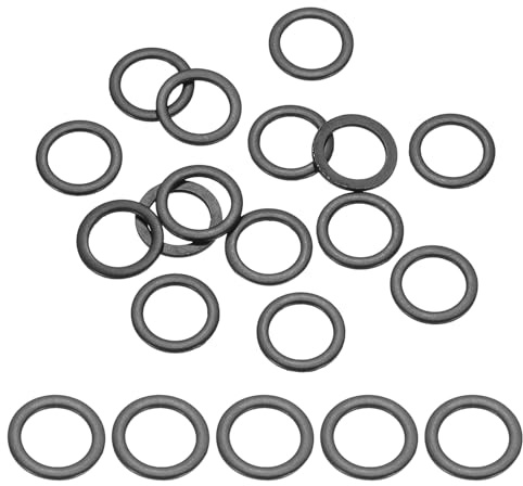 PATIKIL 80PCS Rondelles en Acier Inoxydable M8, Rondelles Plates Métriques M8x12x1mm Kit d'Assortiment d'Étanchéité en Acier Inoxydable 304 Anneau de Joint pour Vis Boulons Automobile