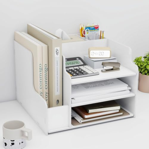 PUNCIA Organizador Material para Escritorio Oficina con Portalápices