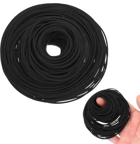 200 Pcs Recorder Rubber Belts 40-135 mm Cassette Tape Machine Repair Maintenance Mix Cassette Recorder Belts for DVD CD LD VCR Repeater Drives (1mm Width)