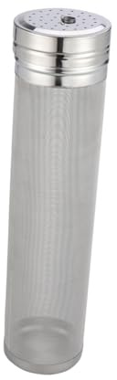 FUNNETOYU Filtro Colino in Acciaio 7x30 Cm, Colino per Luppolo Resistente, Filtro per Birrificazione e Preparazione tè, Uso Professionale e Casalingo