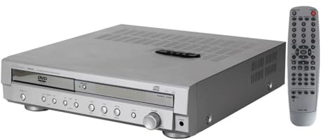 5.1 Surround Sound DVD Player Home Theater System, Wireless Bluetooth Amplifier, Dual-Wave Radio, Fiber Optic & Coaxial Output, Headphone Monitoring, DVD VCD CD Reader