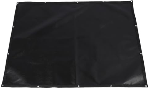 Alomejor Estera de Protección Térmica Ignífuga, Protector de Cerca de Parrilla a Prueba de Altas Temperaturas para Exteriores, 1 Alfombrilla de Protección Térmica para Parrilla, 18 Lazos (3*10 pies)