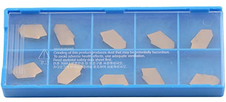 Vistreck Juego de Cuchillas de Torneado CNC 10 Piezas - Precisión para Acero, Torneado Acero Inoxidable - Modelo HW190223113