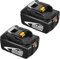 2 Pacchi Boetpcr 18V 5,0Ah BL1850B Sostituzione per Makita BL1850B BL1850 BL1840 BL1830 BL1820 BL1815 BL1825 BL183 BL1845