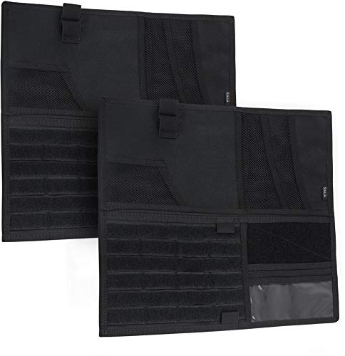 WYNEX Truck Visor Panel Organizer for Pickup F150, Large Molle Visor Panel Vehicle Tactical Sun Visor Holder Car Sunshade Storage Pouch with 3 Hoop & Loop Straps Molle Webbing for Ram Tundra (13.87)