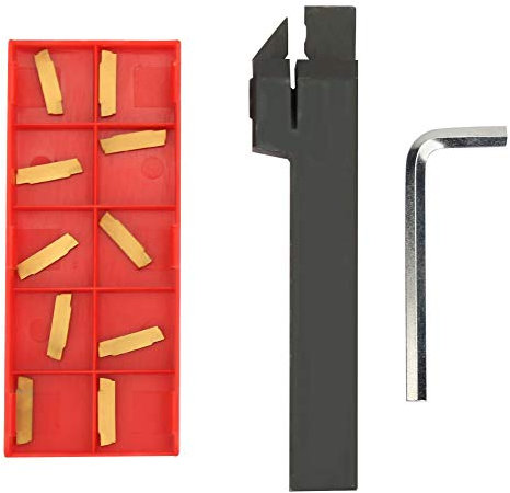 MGEHR1616-2 100 mm - Estación de herramientas de torno CNC (10 unidades, MGMN200-G, portaherramientas de torneado de hoja