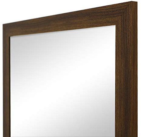 la fabrica del cuadro Espejo de Pared en Madera, Fabricado en España | Varios Tamaños y Colores | Ideal para Salón, Recibidor, Vestidor, Dormitorio y Baño. (397 Nogal, 47x142 cm)