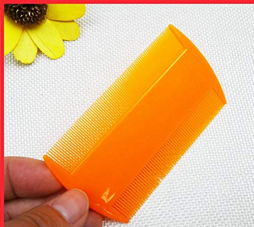 A1SONIC® Neon Double Sided Nit Comb for Head Lice Detection Comb | it removes Nits, Lice and Fleas and eggs (ORANGE)