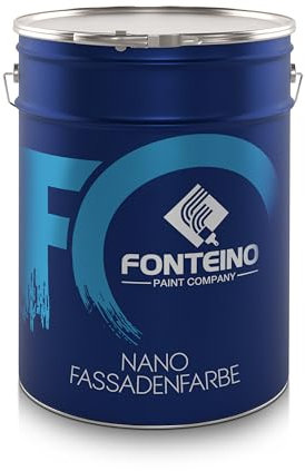 Peinture Façade extérieur - Protection Hydrofuge mur, crépi contre Intemperie, Pollution urbaine - Aspect Mat - Gris argent 10L