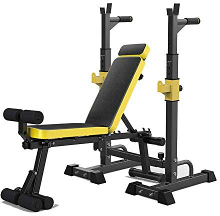 Hantelbank, verstellbare Hantelbank, faltbar, Bankdrücken mit Neigung und Neigung, zum Heben, Sit-Up, Heim-Fitnessstudio und Ganzkörpertraining