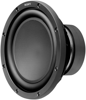 Sony XS-W104GS | Subwoofer pasivo Potente con 1500 W de Potencia máxima, 25 cm (10), Membrana cónica de Papel con Tapa de Polipropileno, Color Negro