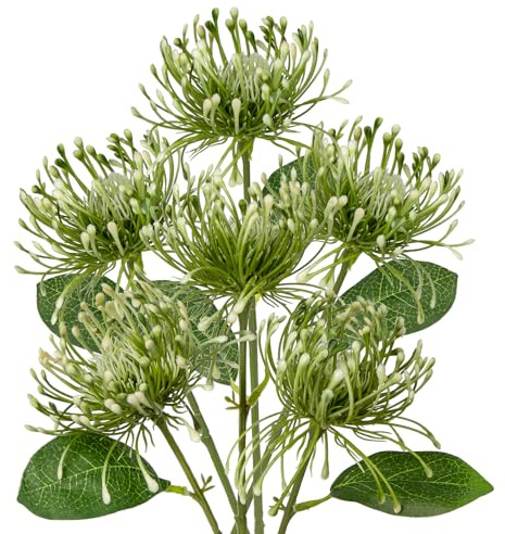 Briful 6 Stück Kunstblumen Wie Echt Künstliche Chrysantheme mit biegsamen Stiel für Hausgarten Party Büro Dekoration Blumengesteck