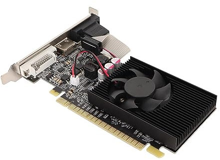 Bewinner Scheda grafica GT730, scheda grafica DDR3 da 2 GB, scheda grafica PCI Express X16 2.0 con interfaccia HDMI DVI-VGA, scheda grafica PCI Express X16 2.0 con ventola