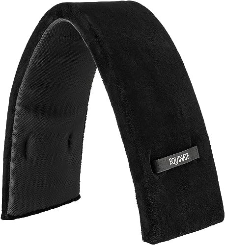 Equinate Longiergurt-Unterlage Vancouver mit Memory Foam 79 x 21cm - Atmungsaktiv - Weiche Unterlage mit rutschemmender Unterseite