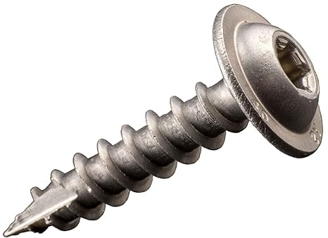 Tellerkopfschrauben 8 x 40 mm, Edelstahl A2-25 Stück, TX 40, ETA Zulassung mit Vollgewinde