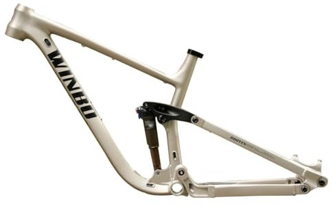 MTB-Federungsrahmen 27.5er 29er Enduro Mountainbike-Rahmen 15.5''/17''/18'' Scheibenbremse XC/DH/FR Downhill Rahmen Boost Steckachse, Mit Air Rear Shocks (Color : Rose Silver, Size : 18'')