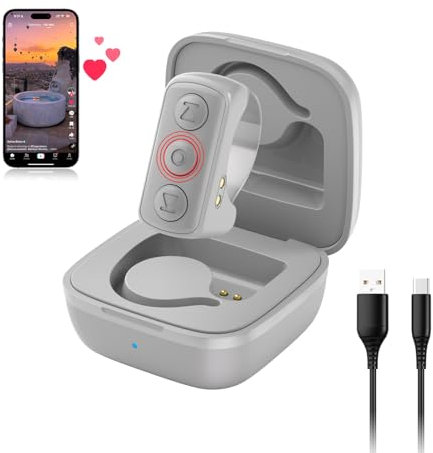 TikTok Fernbedienung Scrolling Ring, Bluetooth Page Turner für Kindle APP, Finger-Scroller-Fernbedienung für iOS iPad Android, Fingerspitze Kamera Fernauslöser Selfie Controller