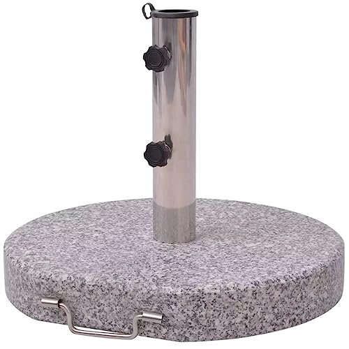 Tidyard Pied de Parasol en Granit 30kg Base de Lestage, Pied de Parasol pour Parasols, Support de Parasol pour Terrasse, Piscine, Patio, Jardin, Balcon