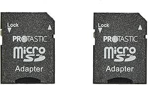 Micro SD to Memory Stick Adapter Memory Card Holder for PSP Micro SD 1MB-128GB Memory Stick Pro Duo (3 PCS) Dual Slot - Black