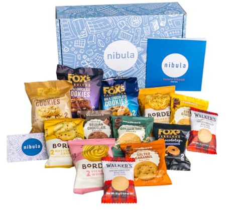 Luxury Biscuit Gift Hamper | Nibula Treats | Includes Borders, Shortbread, Chocolate Biscuits, and many more | Ideal For Christmas and other occasions