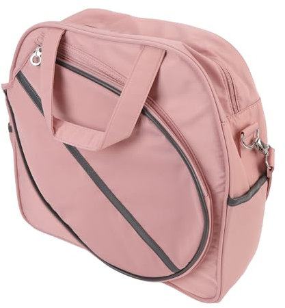 Fockety Tennistasche, Oxford-Gewebe Großes Fassungsvermögen Wasserdicht Tennis-Tragetasche Unabhängige Nassbereichstasche mit Reißverschluss Tennis-Sporttasche (PINK)