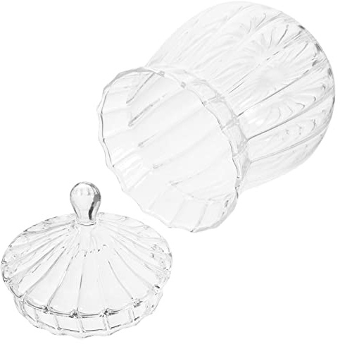 MAGICLULU Bocal à Bonbons en Verre Transparent Couvercle, Grand Format | Rangement Alimentaire, Conserve la Fraîcheur, pour Thé, Café, Biscuits et Fruits Secs