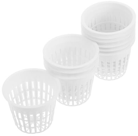 ibasenice 10pezzi Vasi Rete Idroponici Per Coltivazione Di Piante Contenitori Da Per Vivaismo Idroponico Vasi Rete Fessure Per Piante Da