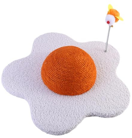 Dualoai Rascador para Gatos con Forma de Flor, Juguete Antideslizante para Interiores para Gatitos Juguetones, 45cm