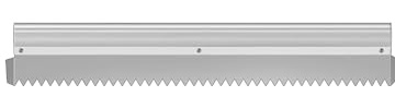 Truelle crantée pour colle à carrelage, peigne à mortier en alliage d'aluminium et acier inoxydable avec 2 déflecteurs, parfait pour une installation professionnelle et à faire soi-même