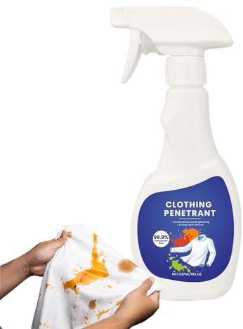 WJnflQN Smacchiatore per vestiti | 237 ml di rimozione per macchie ostinate nel bucato | per la pulizia per cotone e lino contro le macchie di colore macchie di caffè macchie di olio macchie