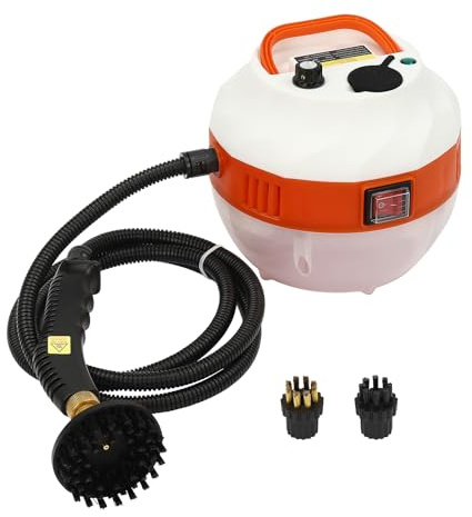 Limpiador de vapor portátil, 1600 W, limpiador de vapor de alta temperatura, 6 velocidades, ajustable, para cocina, coche, ventanas, sofás, suelos