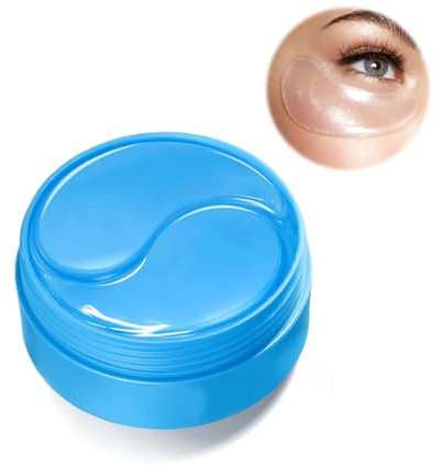 60 Piezas Parches Ojos, Almohadillas para los Ojos, Máscara Eye Patches de Colágeno, Parches Colágeno Parches Ojos, Eye Pads Hidratante Anti Edad, Hacer Que La Piel De Los Ojos Esté Firme, Minimiza Ar
