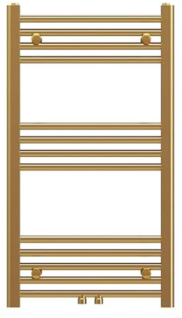 Granitan Termoarredo Bagno 90x50 cm - 344W - Termo Arredo da Bagno - Termoarredo Idraulico - Termosifone da Parete - Gold