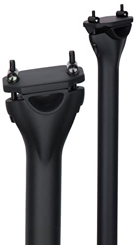 QIKU Seatpost Mountain Bike, rennrad sattelstütze 27.2/31.6mm Fahrrad sattelstütze schwarz (31.6×350mm, 3kMatt)