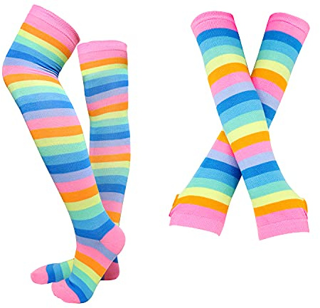 Bienvenu Damen Geeignet für Aktivitäten im Innen- und Außenbereich Fingerlose Strickhandschuhe (1er Pack)