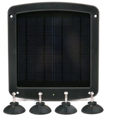 Battery Tender 5 Watt Solar Panel 12V Battery Charger with Charge Controller - IP67 Weatherproof - Windshield Mountable for Motorcycles, Cars, SUVs and Campers - 021-1171