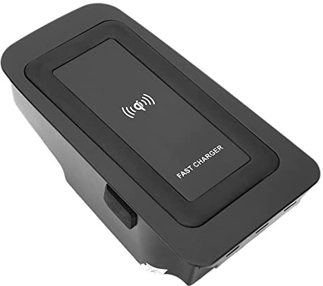 Akozon Kabelloses Schnellladegerät, 15W Wireless Ladeplatte Induktion für S60/V60/XC60/S90/V90/XC90 Autoladeplatte