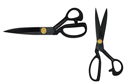 Premium - Carbon Schneiderschere Stoffschere Professionelle Nähschere schwarz (Größe 8Zoll - Länge 20cm)